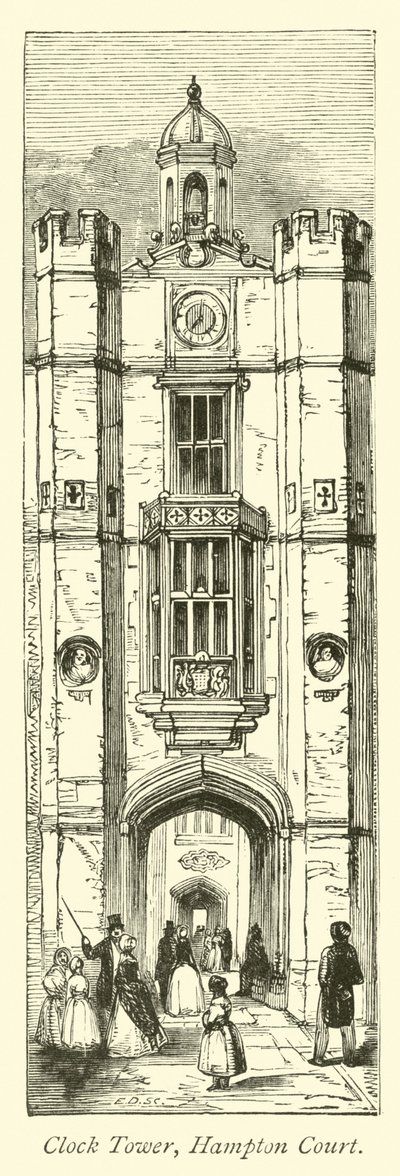 Uhrturm, Hampton Court von English School