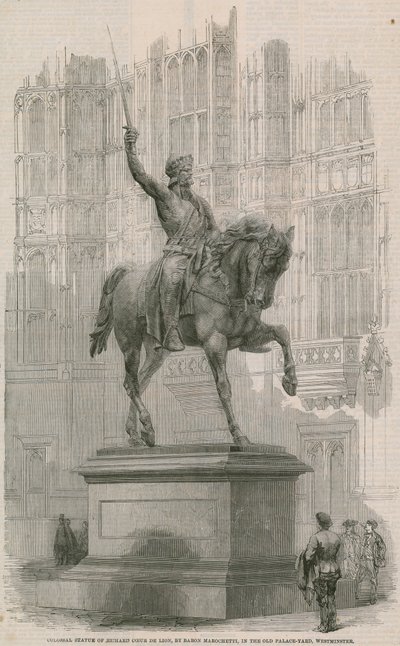 Kolossale Statue von Richard Löwenherz von English School