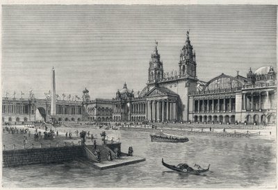 Kolumbianische Weltausstellung oder World Columbian Exposition, Die Chicagoer Ausstellung 1893: die Maschinenhalle - Gravur von 1893 aus „The Graphic“ - Weltausstellung 1893 von English School