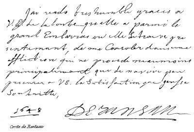 Comte de Rantzau von English School