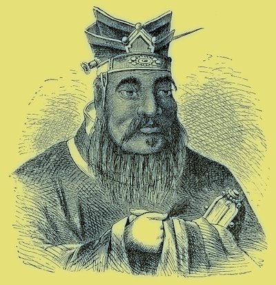Konfuzius, Illustration aus Die illustrierte Geschichte der Welt, veröffentlicht um 1880 (digital verbessert) von English School