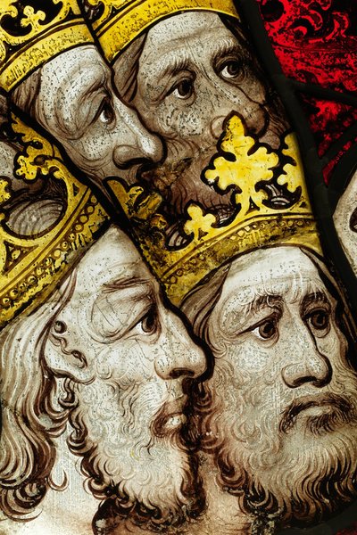 Erhaltener Abschnitt aus dem Großen Ostfenster der York Minster: 