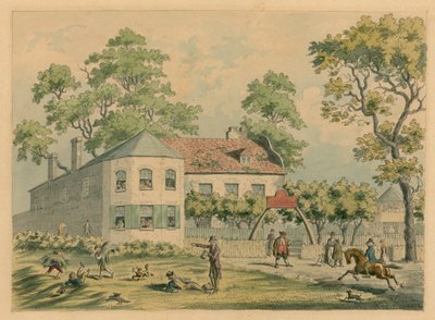 Copenhagen House, London; Original-Aquarell von F. W. Pailthorpe von English School