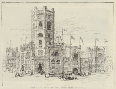 Kornpalast, Sioux City, Iowa, Vereinigte Staaten von Amerika von English School