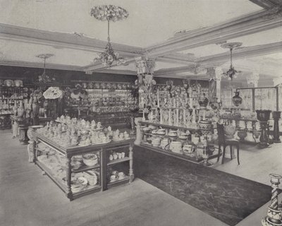 Ecke in den China-Ausstellungsräumen, Harrods von English School