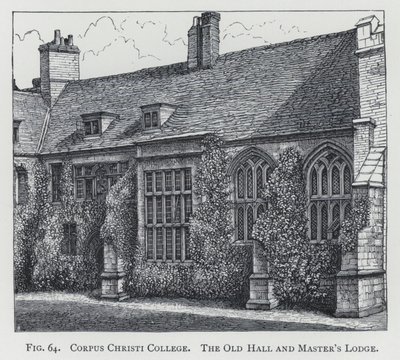 Corpus Christi College, die Alte Halle und das Haus des Meisters von English School