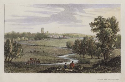 Cricklade, aufgenommen in der Nähe der Eisey-Kapelle, Wiltshire von English School