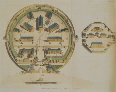 Dartmoor-Gefängnis, 1810 von English School