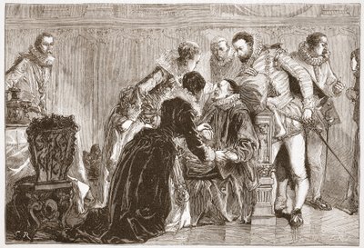 Tod von Wilhelm dem Schweigsamen, Prinz von Oranien, Illustration aus 