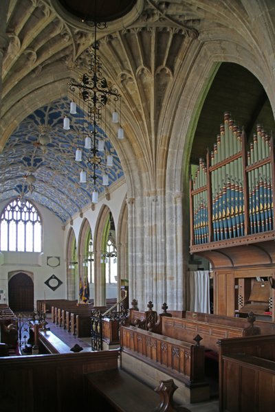 Ansicht der Kirche von Axbridge - Innenansicht von English School