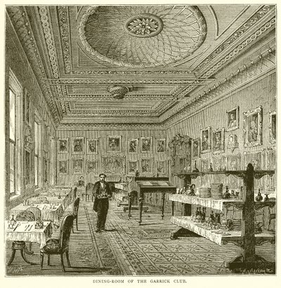 Speisesaal des Garrick Clubs von English School