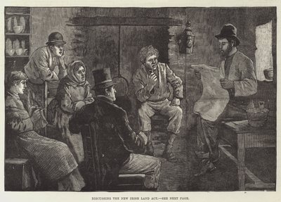 Diskussion über das neue irische Landgesetz von English School
