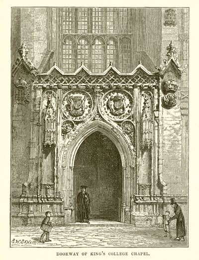 Türöffnung der Kapelle des Kings College von English School
