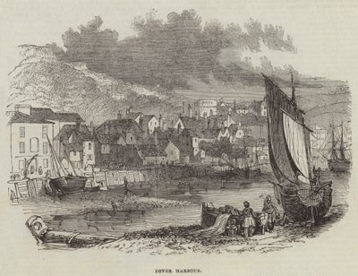 Dover Hafen (Gravur) von English School