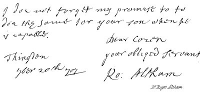 Dr. Roger Altham von English School