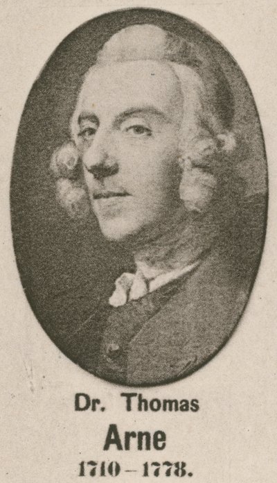 Dr Thomas Arne (Gravur) von English School