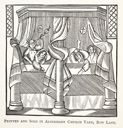 Träume und Muttermale, Illustration aus Chap-books of the Eighteenth Century von John Ashton, veröffentlicht 1882 von English School