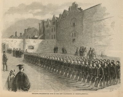 Übung der Bluecoat-Jungen von English School