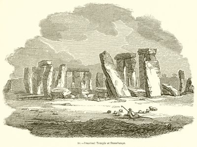 Druidischer Tempel in Stonehenge von English School