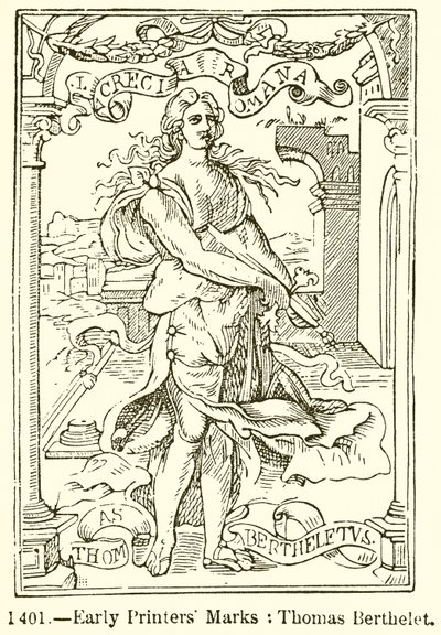 Frühe Druckermarken: Thomas Berthelet von English School