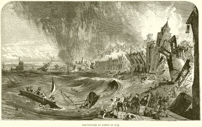 Erdbeben in Lissabon 1755 von English School