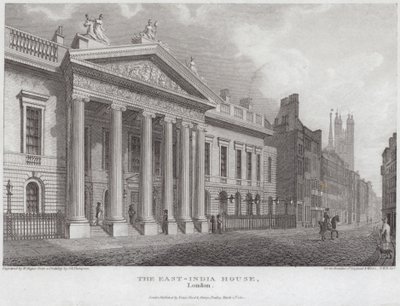 East-India House in der Leadenhall Street von English School