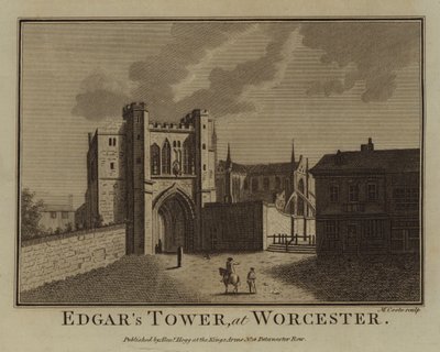Edgars Turm in Worcester (Stich) von English School