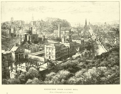 Edinburgh, vom Calton Hill von English School