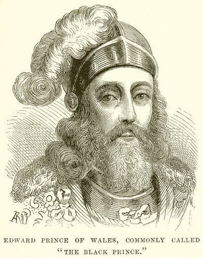 Edward Prinz von Wales, allgemein Der Schwarze Prinz genannt von English School