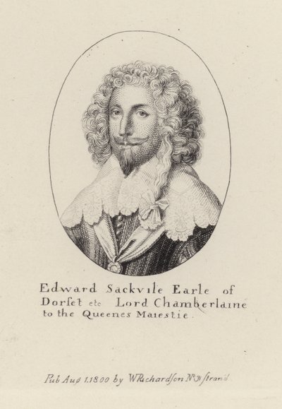 Edward Sackville, Earl of Dorset (Gravur) von English School