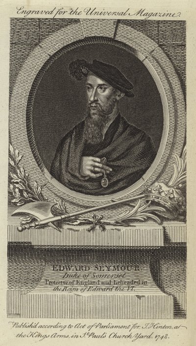 Edward Seymour, Herzog von Somerset, Protektor von England und enthauptet in der Regierungszeit von Edward VI. von English School