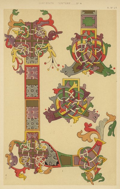 Elftes Jahrhundert (Chromolithografie) von English School
