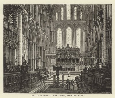 Ely Kathedrale, der Chor, Blick nach Osten von English School