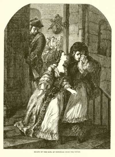 Flucht des Earl von Nithsdale aus dem Tower von English School