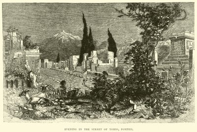 Abend in der Straße der Gräber, Pompeji von English School