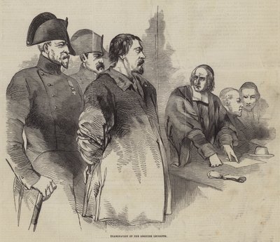 Untersuchung des Königsmörders Lecompte von English School