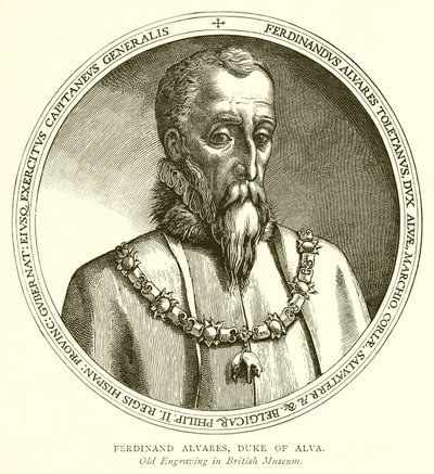 Ferdinand Alvares, Herzog von Alva von English School