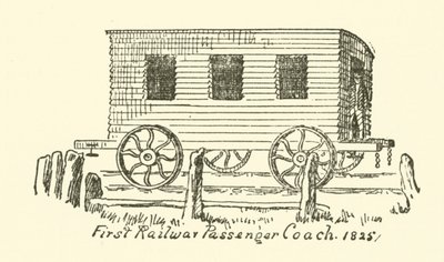 Erster Eisenbahn-Personenwagen von English School