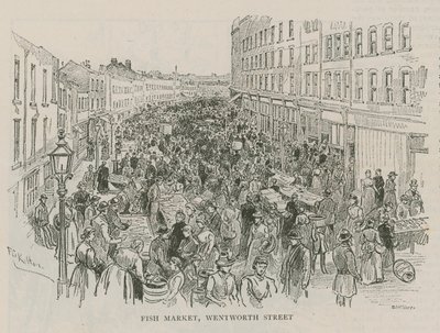 Fischmarkt, Wentworth Street, London von English School
