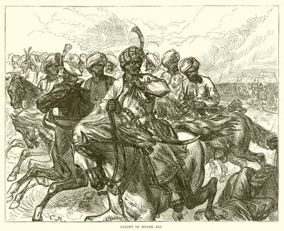 Flucht von Hyder Ali von English School
