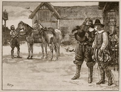 Flucht der Lady Arabella Stuart, Illustration aus Cassells Illustrierter Geschichte Englands von English School