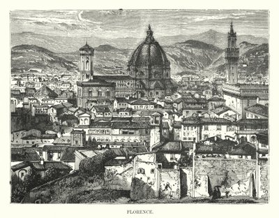 Florenz (Gravur) von English School