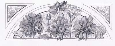 Blumendesigns, aus The Magazine of Art 1893, Cassell and Company, 1893 von English School
