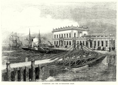 Folkestone und die südöstliche Küste (Stich) von English School