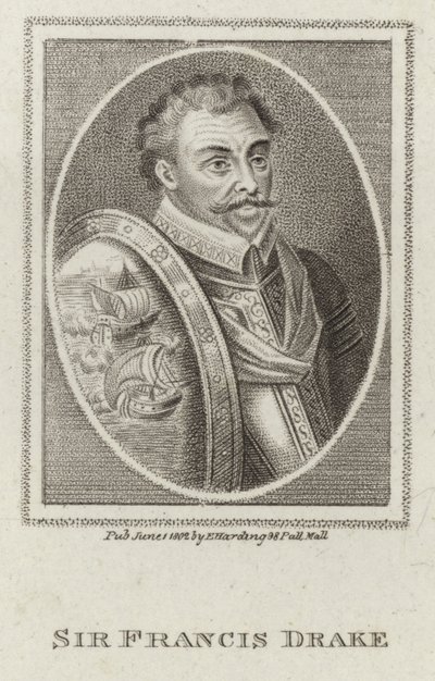 Francis Drake (Gravur) von English School