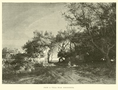 Von einer Villa in der Nähe von Bordighera von English School