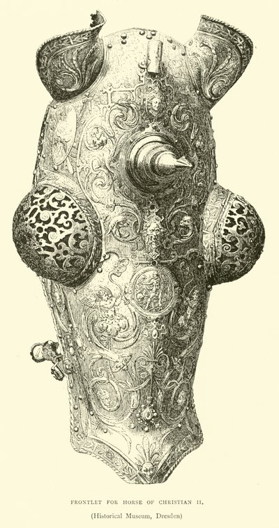 Stirnplatte für das Pferd von Christian II. von English School