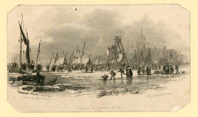 Frostjahrmarkt von 1814 von English School