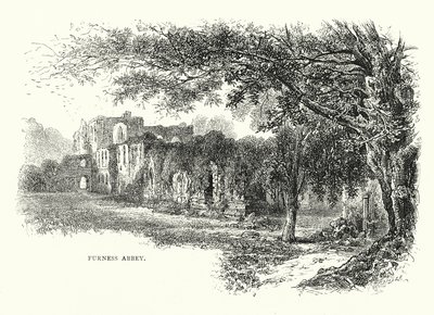 Furness Abbey (Gravur) von English School
