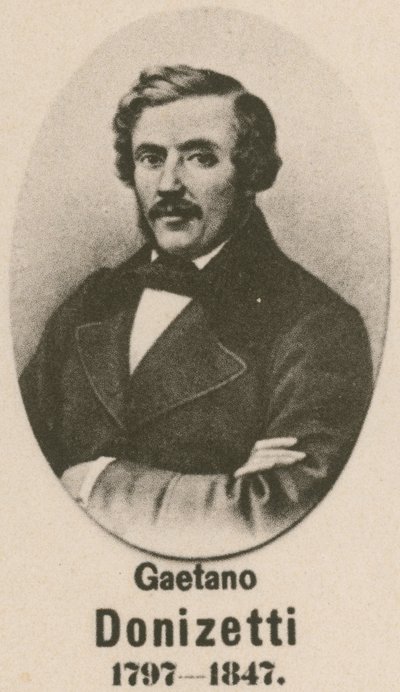 Gaetano Donizetti (Gravur) von English School